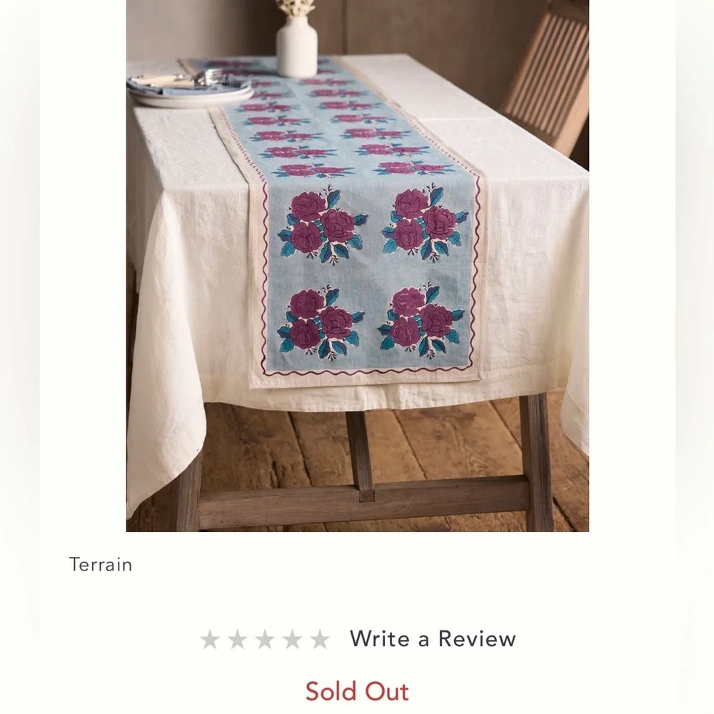 Rosy Floral runner